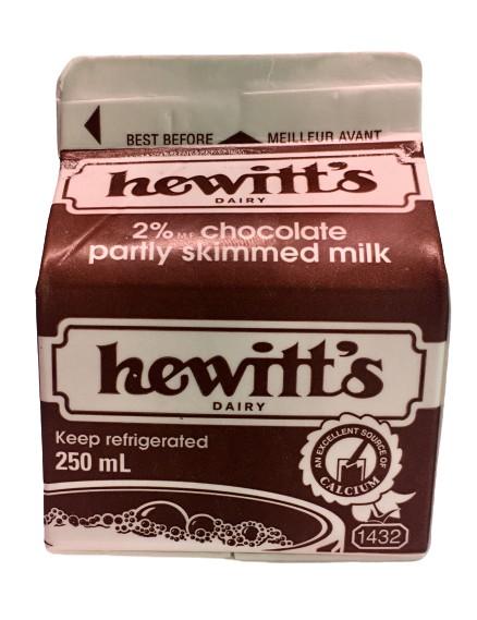 Hewitt’s Chocolate Milk 250ml Carton - White Lily Diner