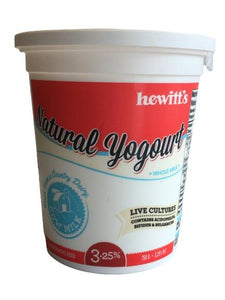 Hewitt’s yogurt 3.25% 750g - White Lily Diner