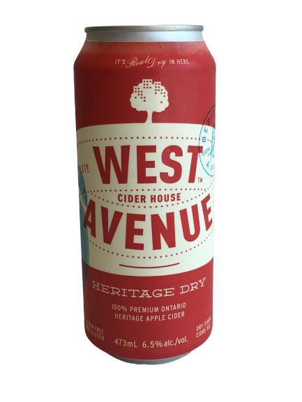 West Avenue Dry Heritage Cider 4-Pack 473ml Cans - White Lily Diner